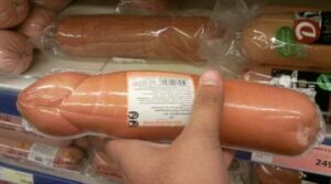 Controversy over the new brand of sausages, "sausacock"